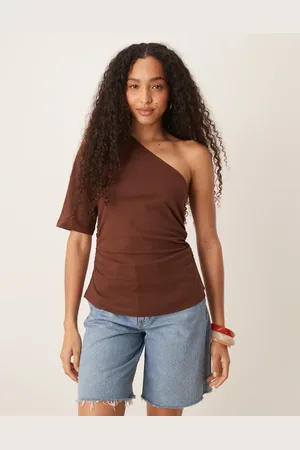 ASOS Asymmetrisk T-shirt med indsyet talje
