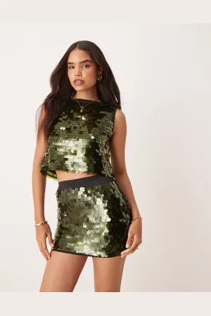 ASOS Top med store skiveformede pailletter