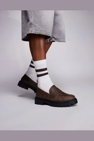 ASOS Brune loafers med syede detaljer