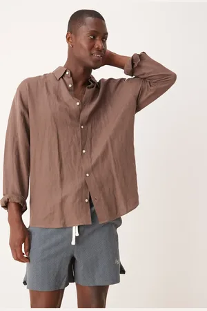 ASOS Blå smalle 12-cm-shorts med tekstur