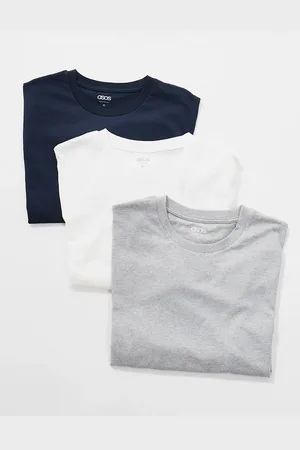 ASOS Essentials - Pakke med 3 T-shirts med rund hals i forskellige farver-Multifarvet