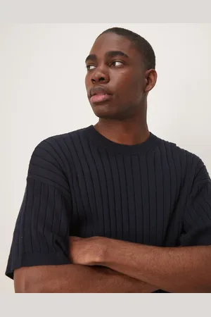 ASOS Afslappet ribstrikket T-shirt