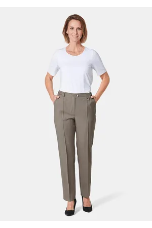 GOLDNER Comfort-housut SilverFresh-viimeistelyllä - beige - Gr. 245
