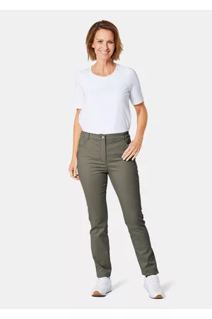 GOLDNER Housut LOUISA - khaki - Gr. 275