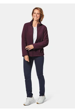 GOLDNER Pehmoinen fleecetakki - aubergine - Gr. 20