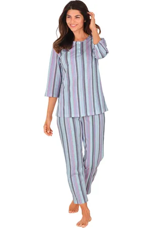 GOLDNER Raidallinen pyjaman yläosa - kermanvalkoinen / sireeni / vaaleansininen / raidall. - Gr. 22/23