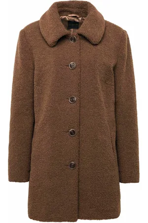 GOLDNER Elegantti keinoturkistakki - braun - Gr. 21