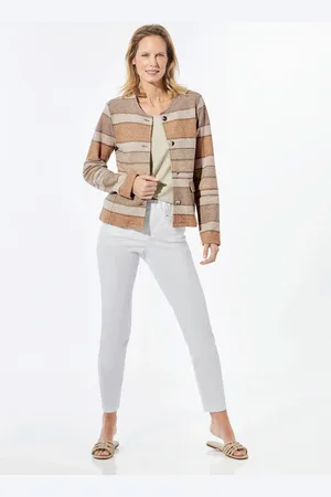 GOLDNER Bukleetakki - beige / kuvioll. - Gr. 19