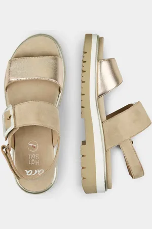 GOLDNER Sandaalit kauniilla kiinnityksellä - beige - Gr. 41
