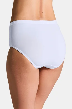 GOLDNER Korkeavyötäröiset puuvilla-alushousut monipakkauksessa - beige - Gr. 36