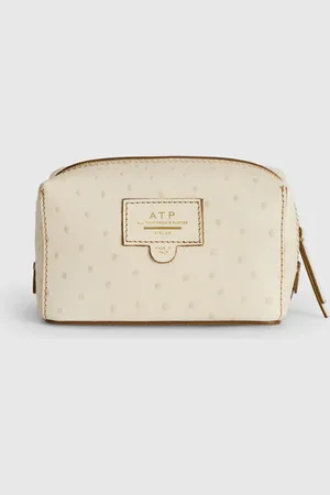 ATP Atelier Capanne Printed Ostrich Beauty Bag