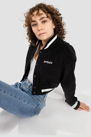 Petals and Peacocks Billie Crop Varsity Takki
