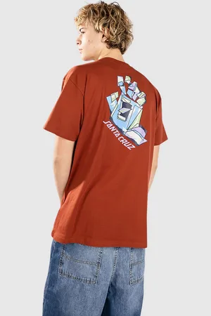 Santa Cruz Screaming Scratched Hand Strip T-paita