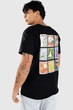 Monet Floral Stamps T-paita