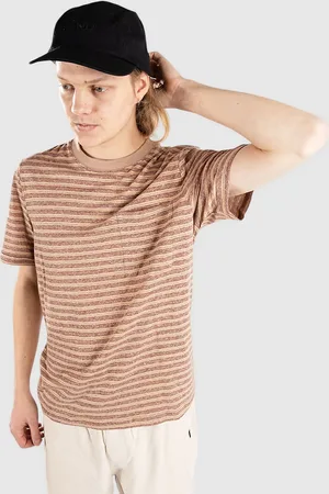 Anerkjendt Akkikki Cot/Linen Stripe T-paita
