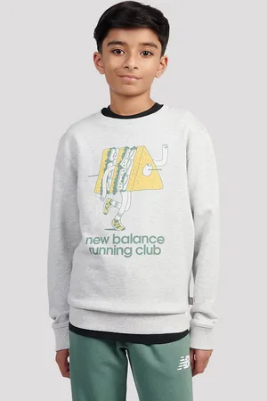 New Balance Running Club Cartoon Graphic Ft Crew Kids Neulepaita