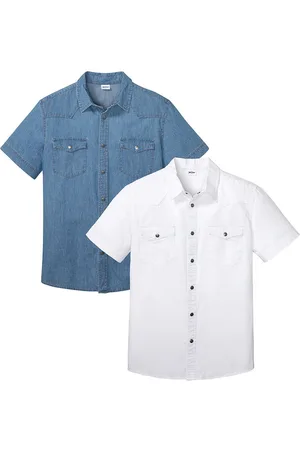 bonprix Farkkupaita, Slim Fit, lyhythihainen (2 kpl/pakkaus)
