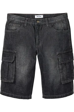bonprix Reisitaskumalliset farkkubermudat, Loose Fit