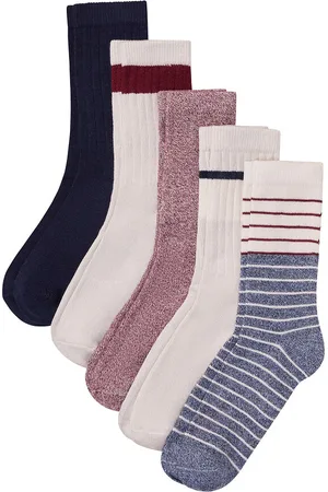 bonprix Pehmeät ribbisukat (5 kpl/pakkaus) satiinirusetilla