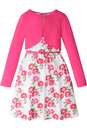 bonprix Tyttöjen mekko + vyö + bolero (3-os. setti)