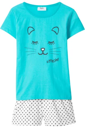 bonprix Tyttöjen shortsipyjama (2-os. setti), luomupuuvillaa