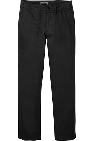 bonprix Regular fit -malliset, pellavaiset suorat chinohousut joustavalla vyötäröllä