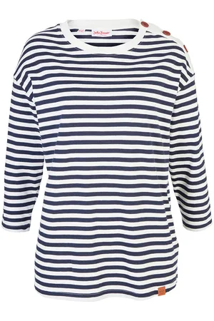 bonprix Pitkähihainen paita, oversize-malli napeilla