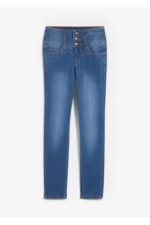 bonprix Muotoilevat, korkeavyötäröiset Slim Fit -farkut
