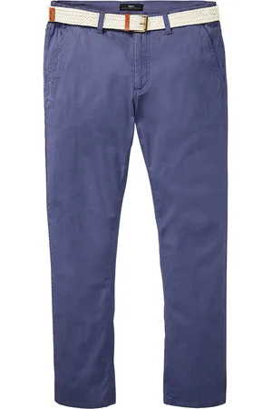 bonprix Joustavat Regular Fit -chinohousut mukavalla leikkauksella ja vyöllä, Straight