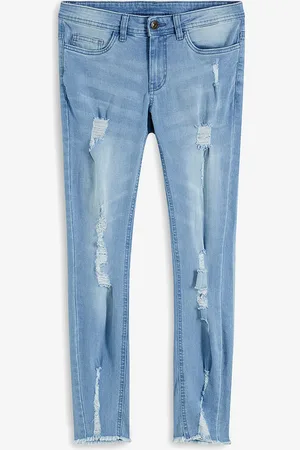 bonprix Lyhennetyt Super Skinny -farkut Destroyed-efekteillä