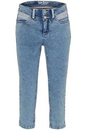 bonprix Joustavat 3/4-pituiset skinny-farkut, Mid Waist