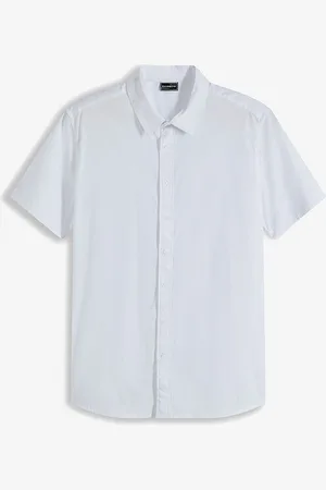 bonprix Joustava lyhythihainen kauluspaita, Slim Fit