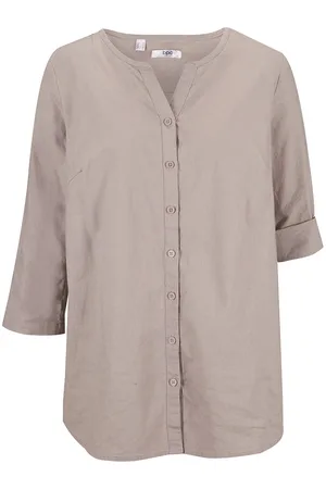 bonprix Pusero pellavalla, 3/4-hihat