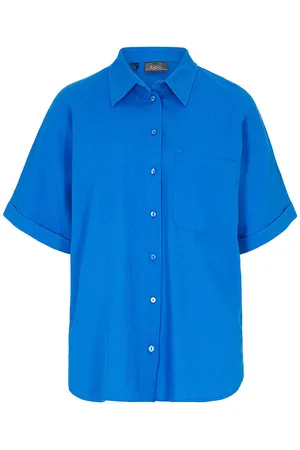 bonprix Oversize-pusero puolipitkillä hihoilla pellavasekoitteesta