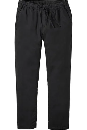 bonprix Kuminauhavyötäröiset Regular Fit -chinohousut pellavasekoitteesta, Straight