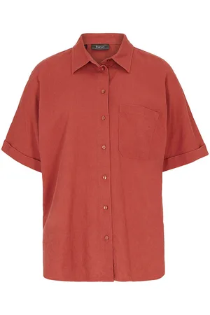 bonprix Oversize-pusero puolipitkillä hihoilla pellavasekoitteesta