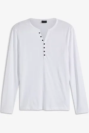 bonprix Pitkähihainen vaarinpaita luomupuuvillasta, slim fit
