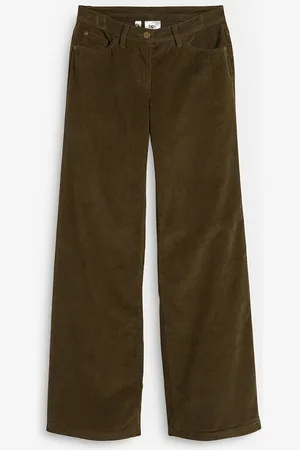 bonprix Leveälahkeiset thermohousut vakosametista
