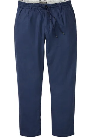 bonprix Pellavaiset Regular Fit -chinohousut joustovyötäröllä, Straight