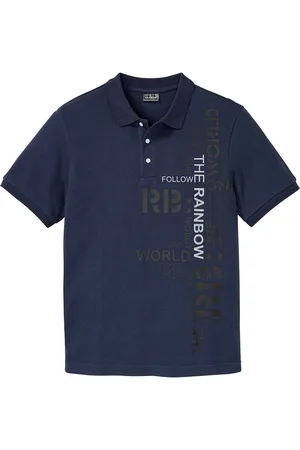 bonprix Helppohoitoinen lyhythihainen puuvillapikeepaita, Slim Fit