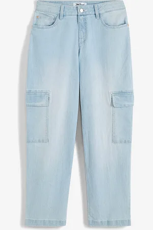 bonprix Joustavat cargofarkut, mid waist