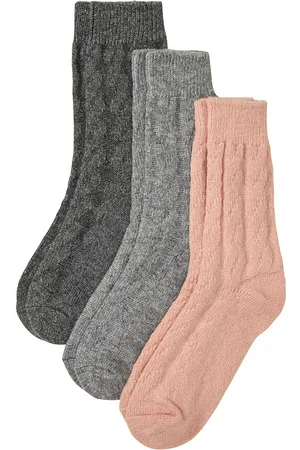bonprix Neulossukat (3 parin pakkaus) palmikkokuviolla