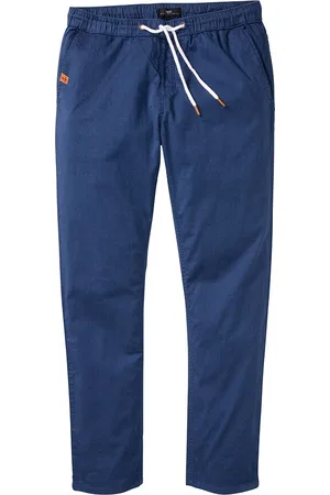 bonprix Kuminauhavyötäröiset joustavat Slim Fit -housut, Straight