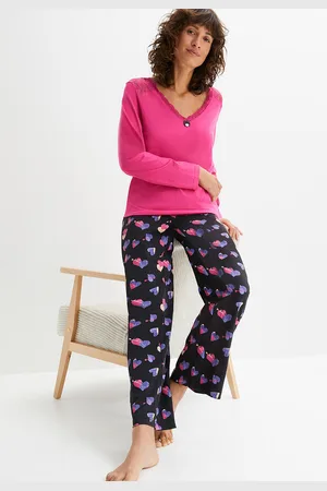 bonprix Pyjama pitsisomisteella