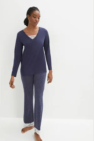 bonprix Pyjama pitsisomisteilla