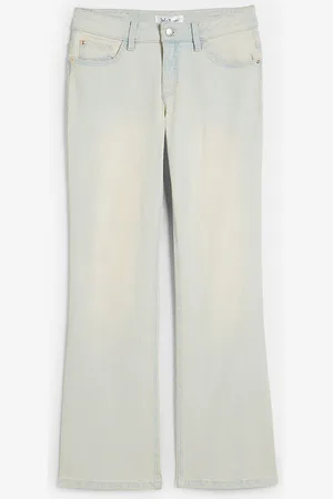 bonprix Leveälahkeiset mid waist -farkut, sävytetty