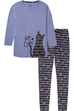 bonprix Pyjama leggingseillä