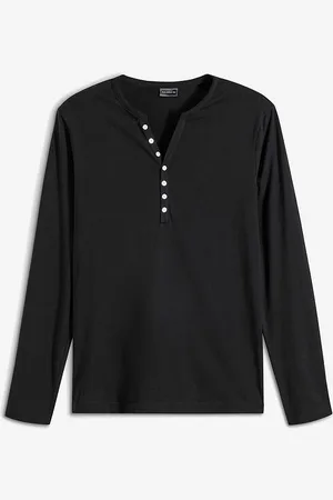 bonprix Pitkähihainen vaarinpaita luomupuuvillasta, slim fit
