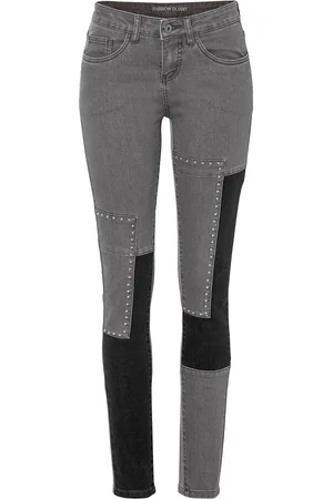 bonprix Skinny-farkut väriblokeilla