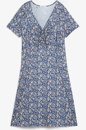 bonprix Polviin ulottuva jerseymekko viskoosista, lyhythihainen
